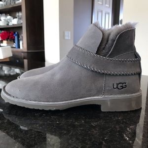 New UGG McKay Boot, Charcoal UGGs, Grey Ankle Boots, Dark Gray Cozy Booties